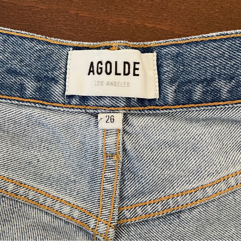 Agolde Dee Super High Rise Shorts - Picture 6 of 9